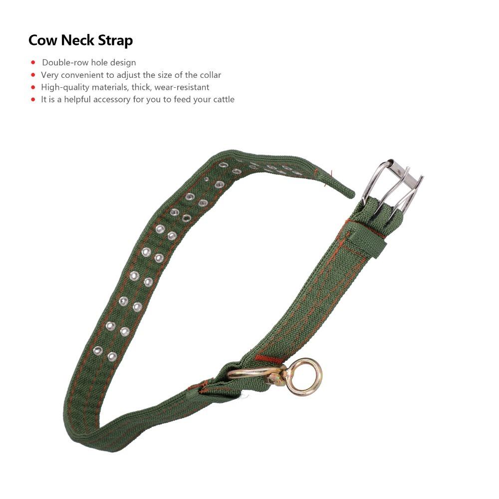 Adjustable Length Cattle Collar Canvas Livestock Traction Strap Livestock Supply Farm Use S