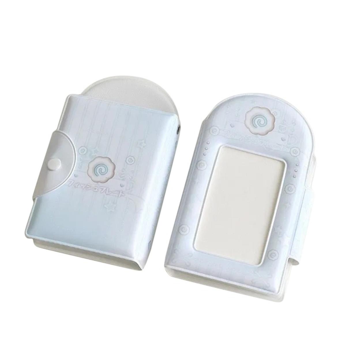 

3-дюймовый альбом для фотографий с 32 слотами, коллекционная книга, держатель для фотокарточек, держатель для карт, милый квадратный альбом с вырезами в стиле INS, мультяшный альбом, папка для карточек fish cake синий