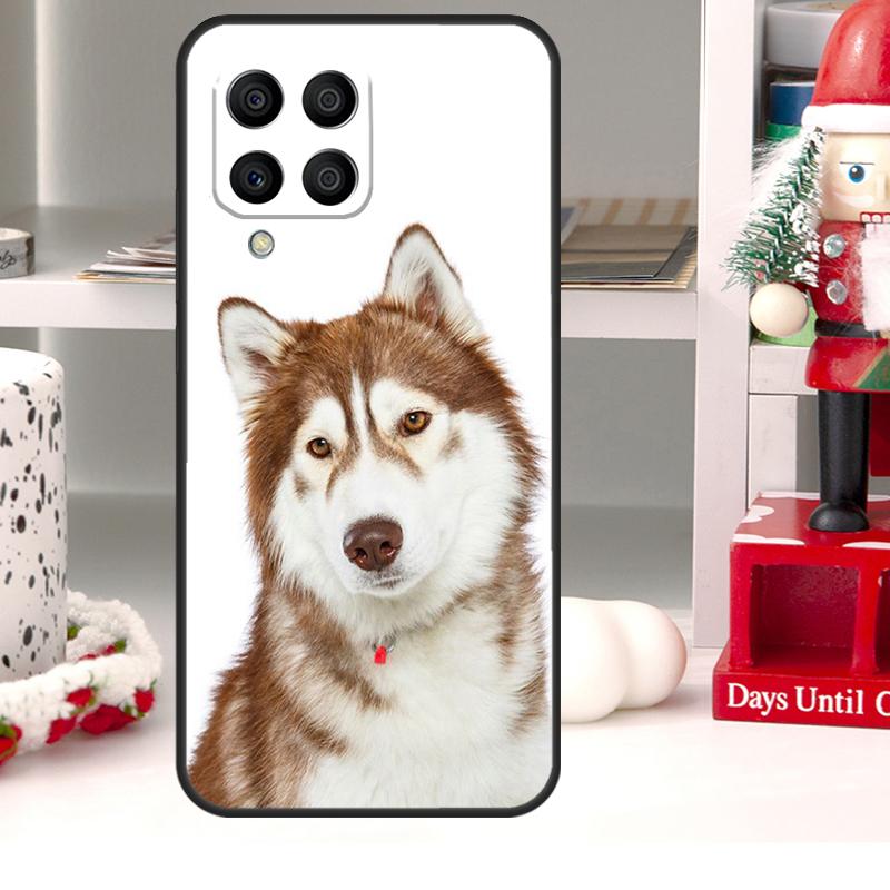 Funny Siberian Husky Dog For Samsung Galaxy M55 M15 M13 M23 M33 M53 M20 M21 M51 M12 M32 M52 M34 M54 M31s M30s Case
