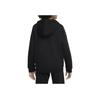 Nike Logo Print Hooded Pullover Long Sleeve Sweatshirt Kids sweatshirt Black DM8097-010