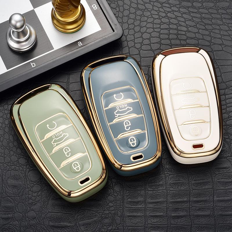 High-end Hongqi Key Case: Full Wrap, Anti-Drop, Personalized Protection for H5/EHS9 Cars