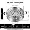 ZISIZ Stainless Steel Steamer Rack