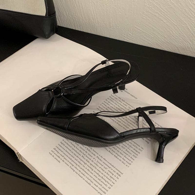 

Fashion Bailamos New Brand Women Sandals Fashion Ladies Eelgant Outdoor Dress Slingback Shoes Low Heel Sexy Pumps Shoes Mujer 39 чёрный