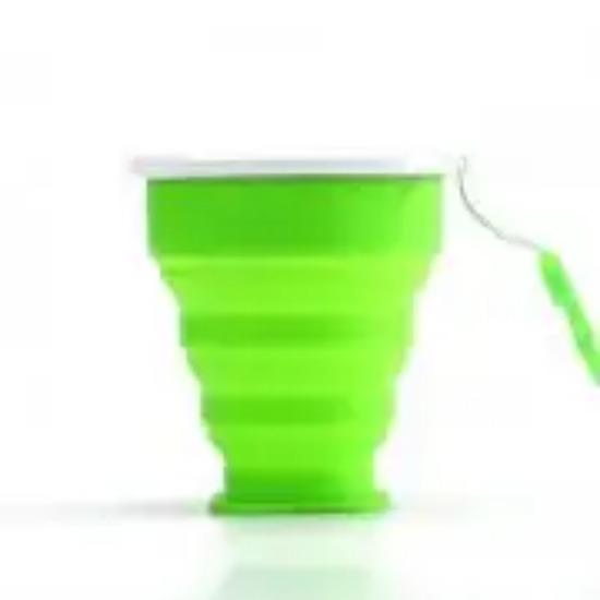 Outdoor Tragbarer Silikon Einziehbarer Faltbecher Mit Deckel Kaffee Handbecher Camp Picknick Wandern Mini Wasserglas Trinkgeschirr
