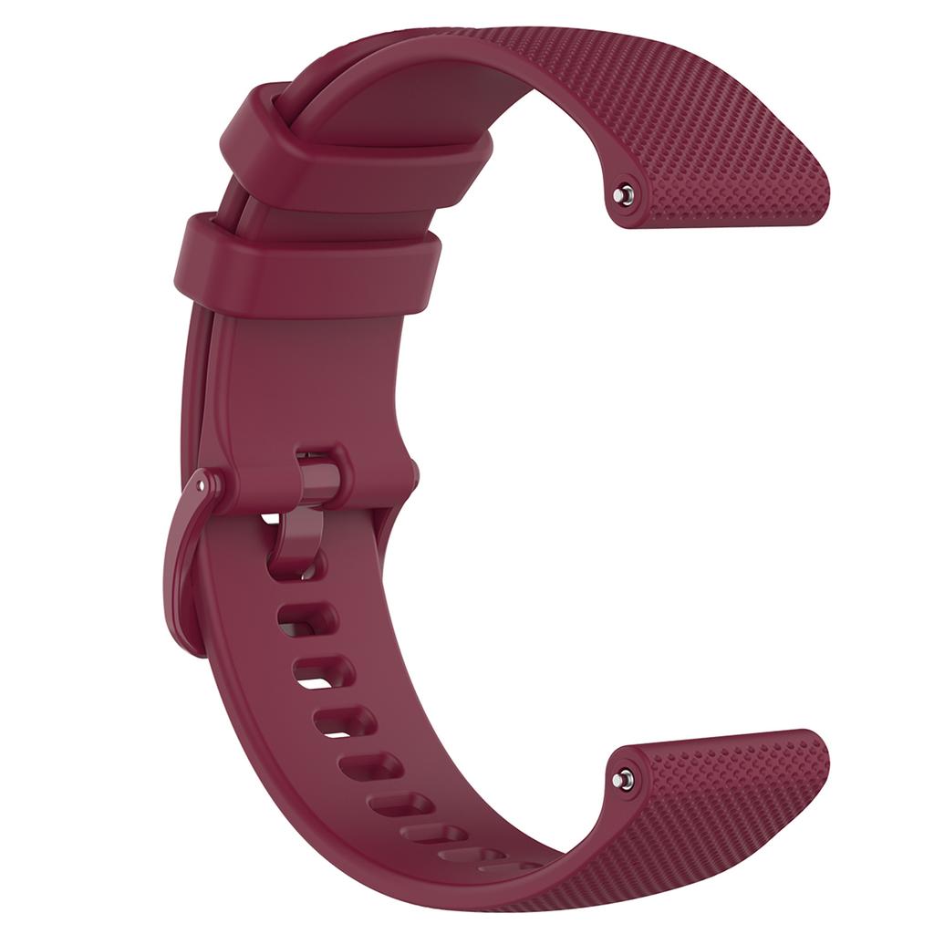 18mm Watch Band for Garmin Vivomove 3S/GarminMove 3S/Vivoactive 4S 40mm 45mm/GarminActive S Grid Texture Silicone Strap