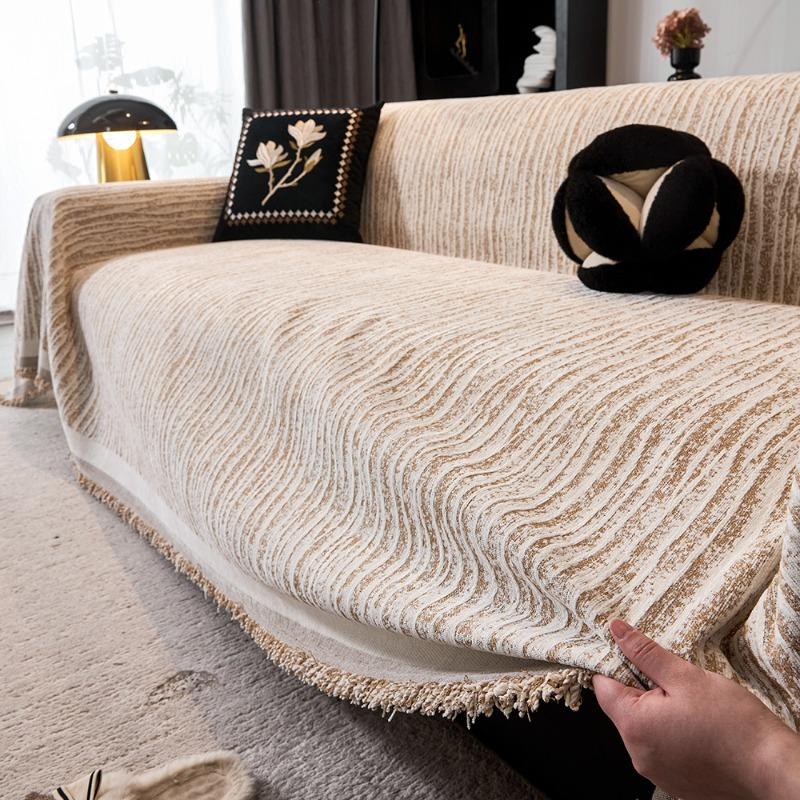 Premium sofa cover cloth towel, all-season universal cream wind sofa seat cushion, all-inclusive, all-inclusive cover cover, non-slip cover blanket