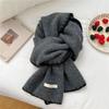 Christmas Snowflake Double-sided Knitted Cashmere Scarf Women's Winter Korean Atmosphere Warm Neck Protection Wool Scarf Shawl