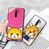 Schwarze Hülle für Xiaomi Poco X6 X4 M5 M6 F5 F6 C65 C55 C50 C51 C40 Pro Redmi 14C A3X 13C 12C 11T 10A 9C Note 7 6 8A Plus H-12 Aggretsuko