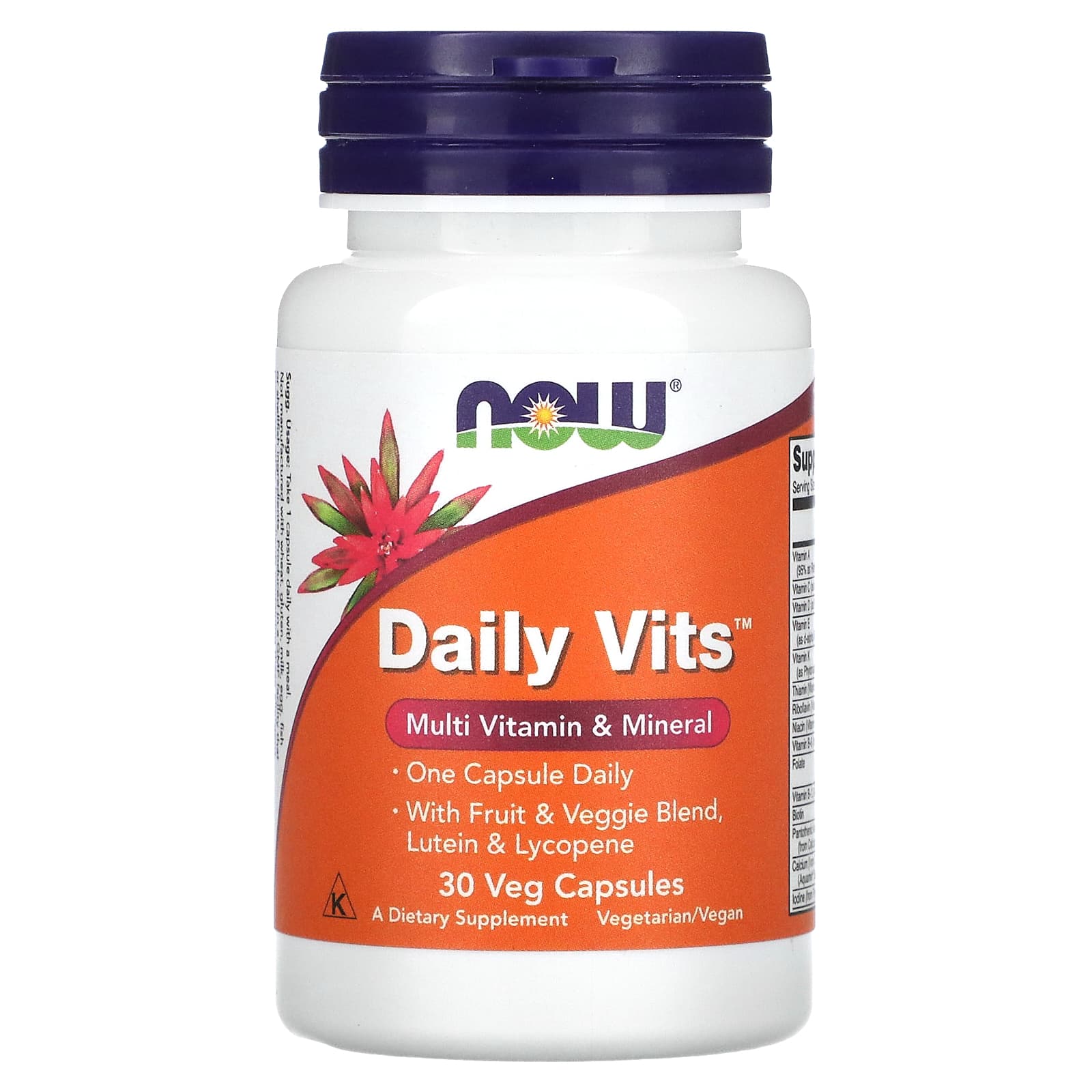 

Daily Vits, Multivitamin & Mineral, 30 Veggie Caps