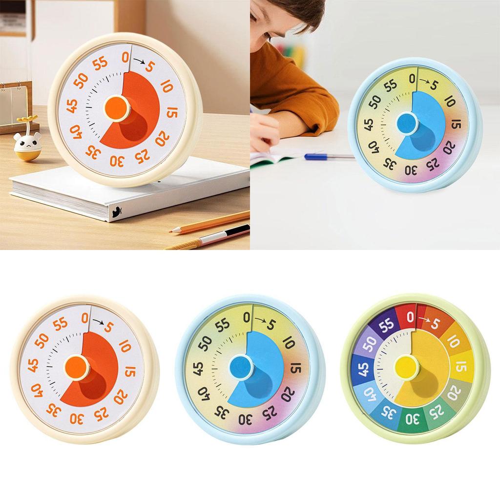Visual Timer with Silent Mode Time Management Tool Classroom Homeschooling Cooking Timer Countdown Clock Task Reminder for Kids