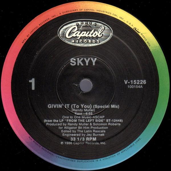 

12inch Record SKYY - Givin It (To You) V15226 Capitol Records 1986 US Soul/Funk Used