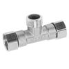 Conexión de tubería Codo en T de 3 vías Acero inoxidable 304 Conector de manguera Adaptador de tubería G1Celsius2 para Agua