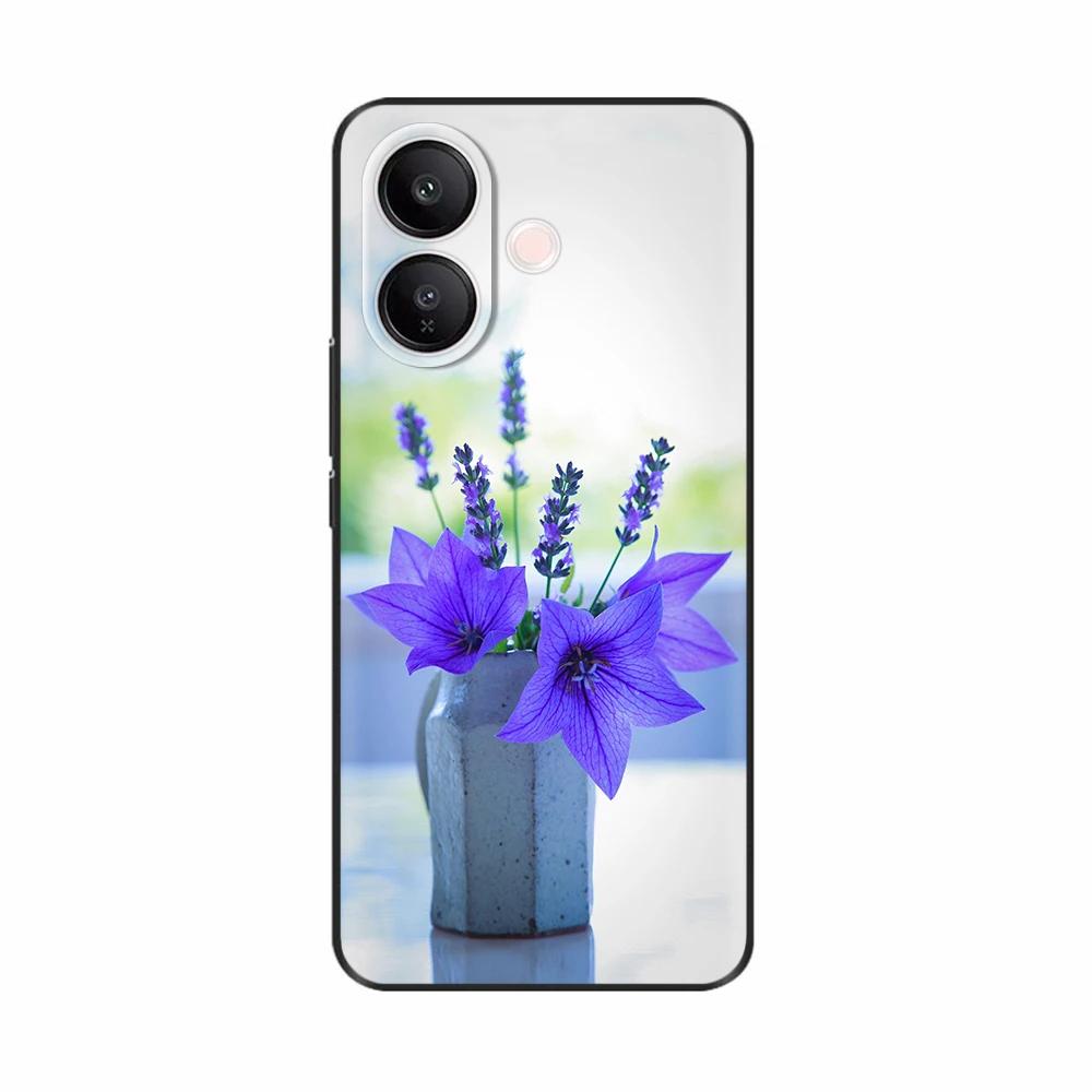 For Vivo V60 Lite Case Case Sweet Love Heart Flower Soft Silicone TPU Cover For Vivo V60 Lite 4G 5G Phone Cases Protective Coque