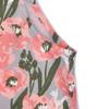 Apron Floral Print Apron 247074 Pink [Kusuguru Japan] A-Line M-L