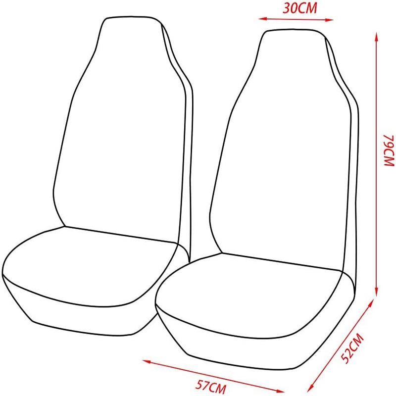 Coprisedile Auto in Ecopelle Set Completo Compatibile con Airbag e Sedile Posteriore Diviso Coprisedili Universali per Auto Stile Coprisedile Auto Interni Auto