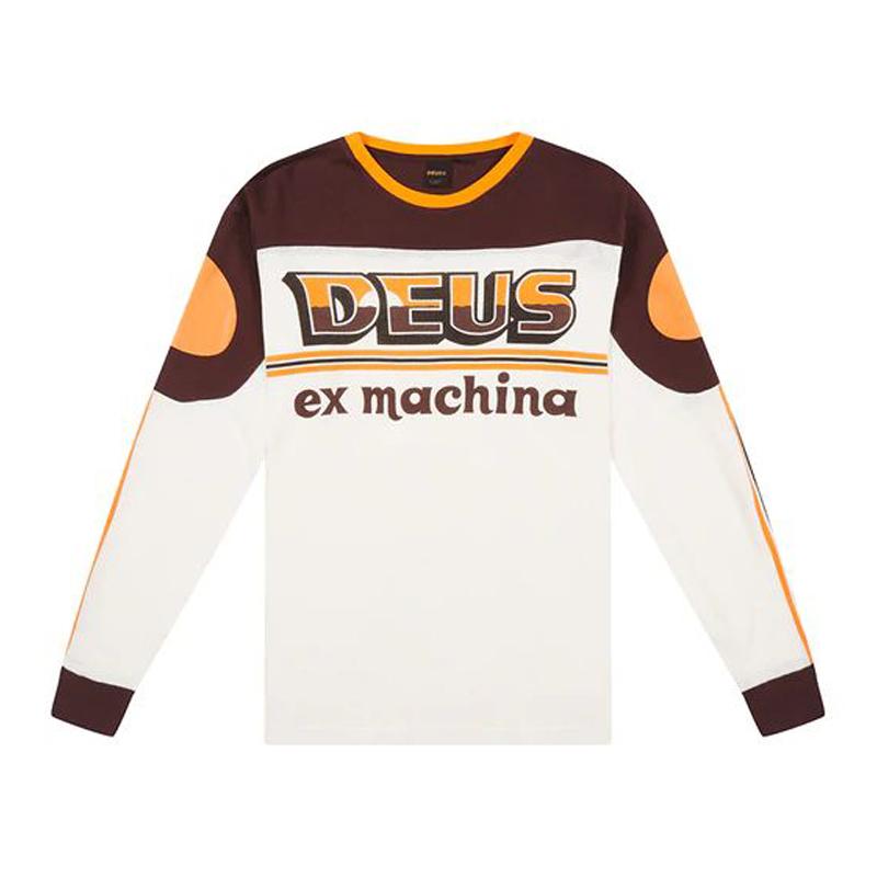 DEUS American Retro Quick-drying Breathable Moisture Removal Jersey Sports Outdoor Long-sleeved T-shirt Racing Ruffian Handsome Locomotive Suit