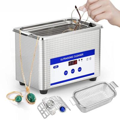 800ML Large Capacity Portable Glasses Jewelry Cleaning Machine 40KHZ High Frequency Ultrasonic Washing Bath Ultrasonic Cleaner