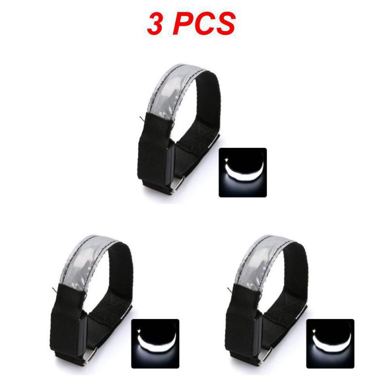 USB LED Luminous Night Running Cycling Armband Bracelet Night Glow Reflective Safety Belt Outdoor Sports Fluorescent Arm Band
