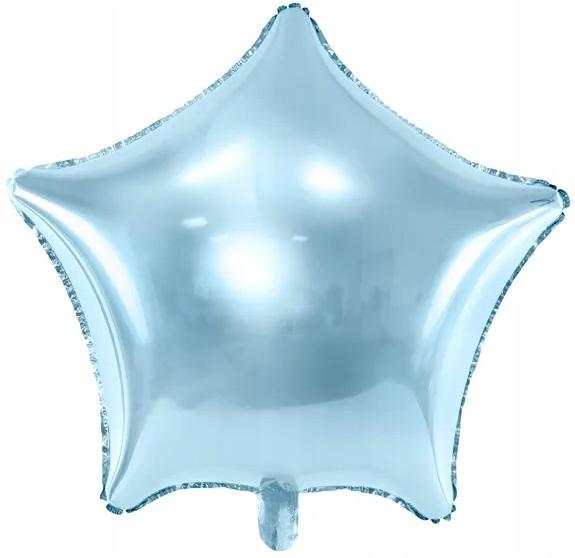 Balon Foliowy Gwiazdka, 48 Cm, Błękitny, 1 Szt.