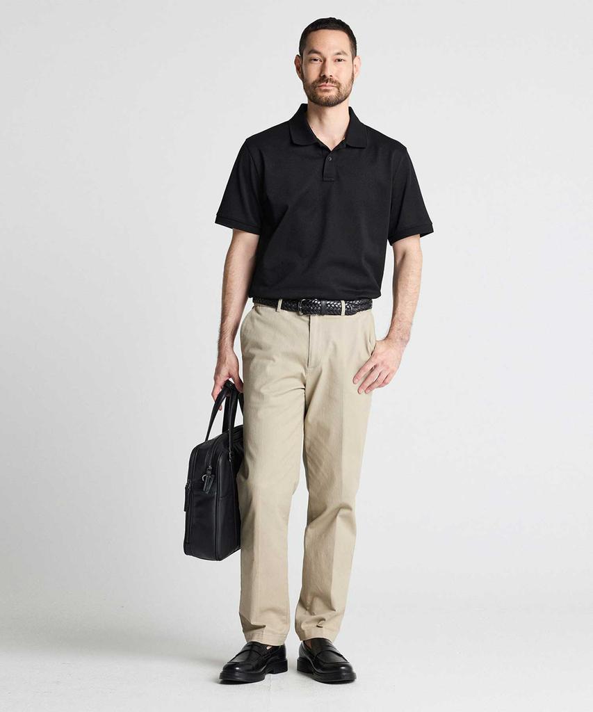 STCO Diems Lecture Silket Pq Collared Short Sleeve T-Shirt Black (Classic Fit)_Dtsvb10Csb