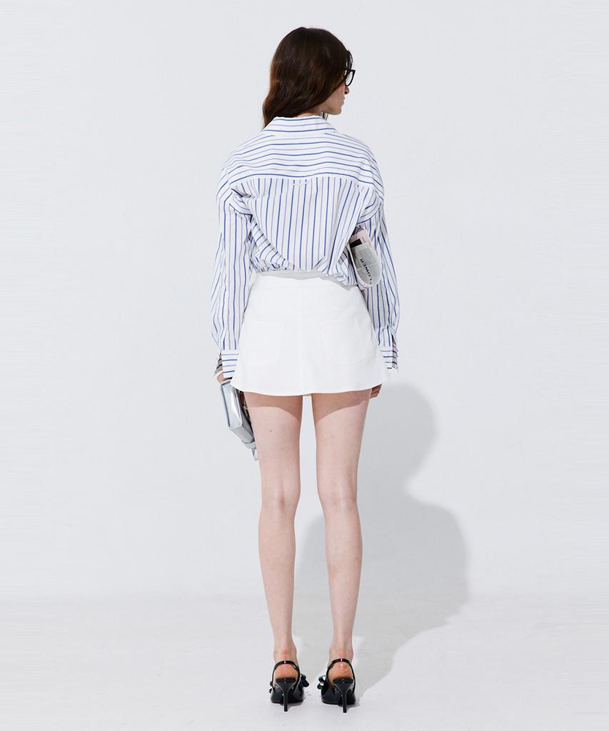 WNDERKAMMER Tuck Skort_White (Tuck Skirt Pants_White)