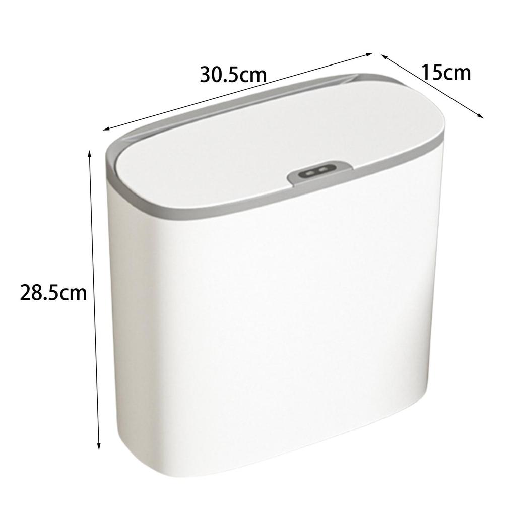 Automatic Garbage Bucket Kitchen Toilet Wastebasket with Lids Intelligent Induction Trash Bin for Laundry Living Room