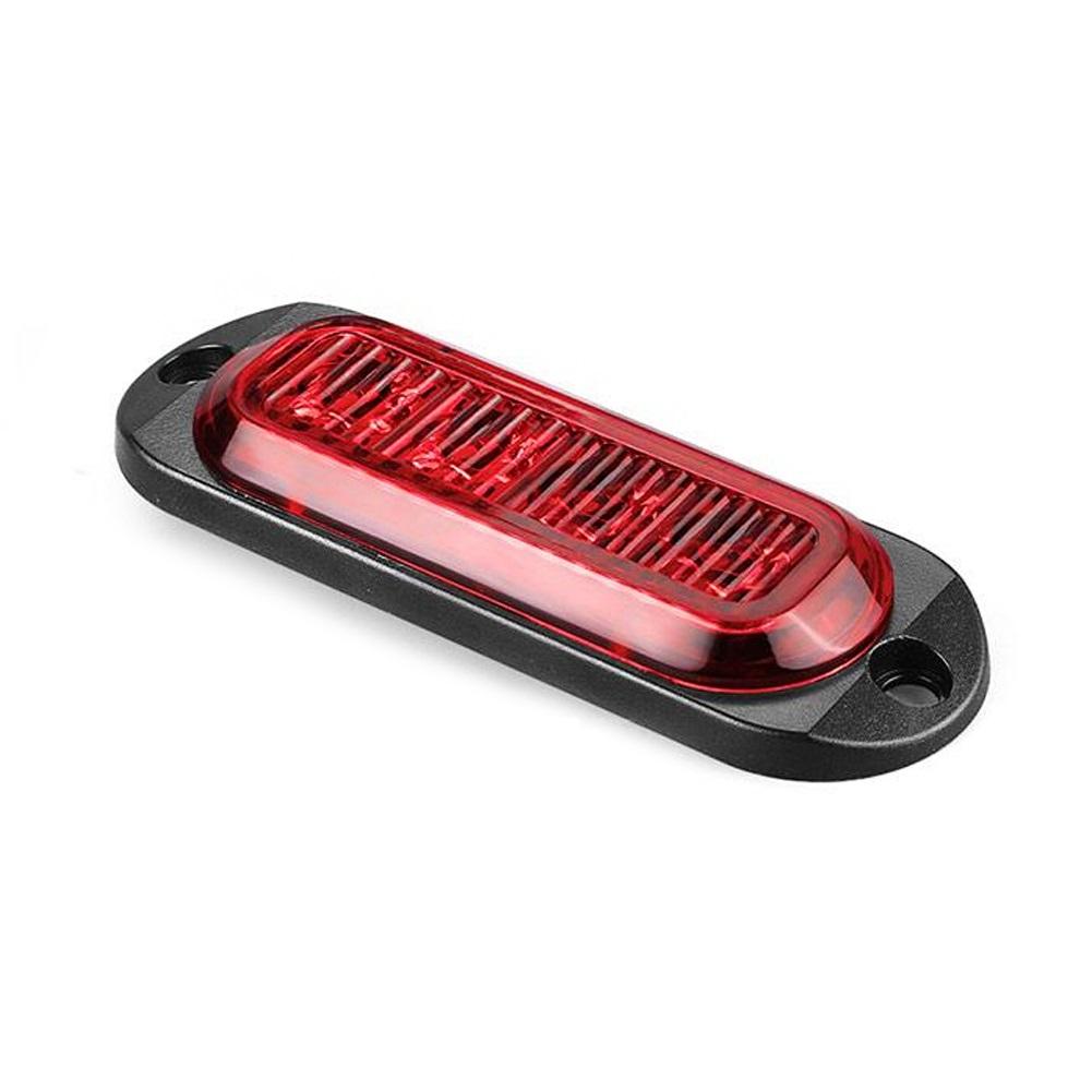 LED Side Marker Lights Red Clearance Trailer Truck RV LED Light Lamp Red Waterproof 12/24V Safety Warning Width Indicator