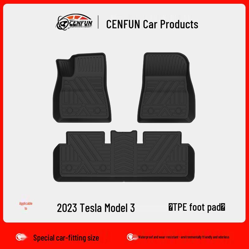 Tesla Model Y & 3 Double Layer Floor & Trunk Mats