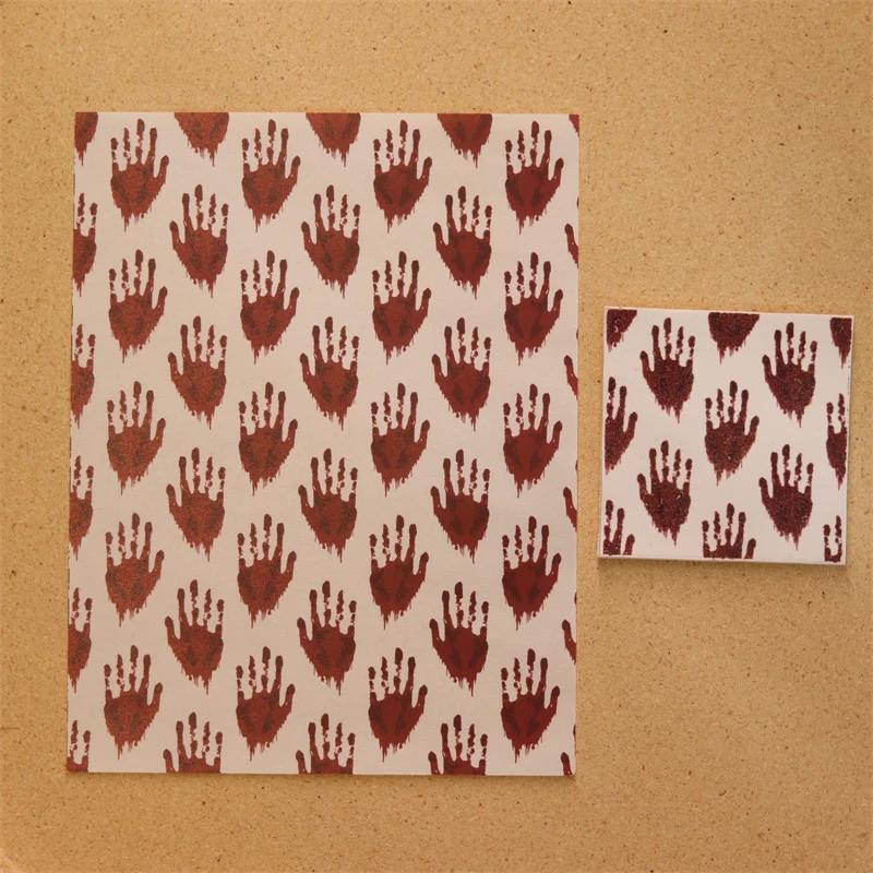 Halloween Theme Series Polymer Clay Transfer Paper DIY Earrings Jewelry Coloring Color Sticker Ceramic Craft Pottery Making Tool
