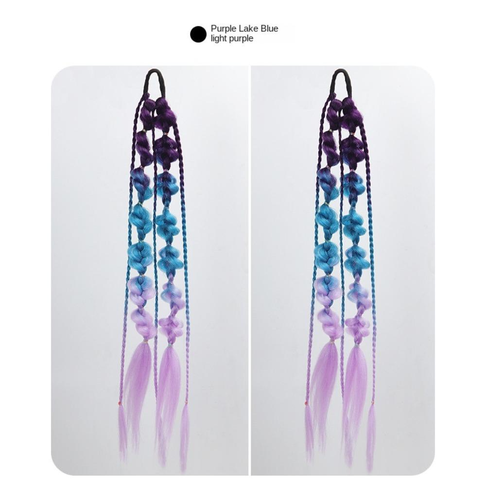 2PCS Lantern Braid Twist Braid Bulk Colorful Braided Ponytails Bubble Jumbo Braid  Daily