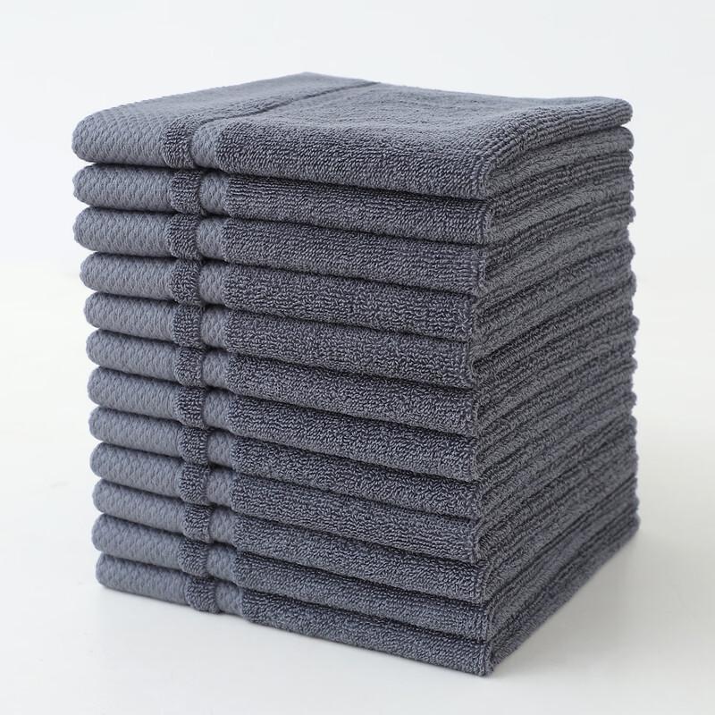 Утолщенное однотонное квадратное полотенце для рук