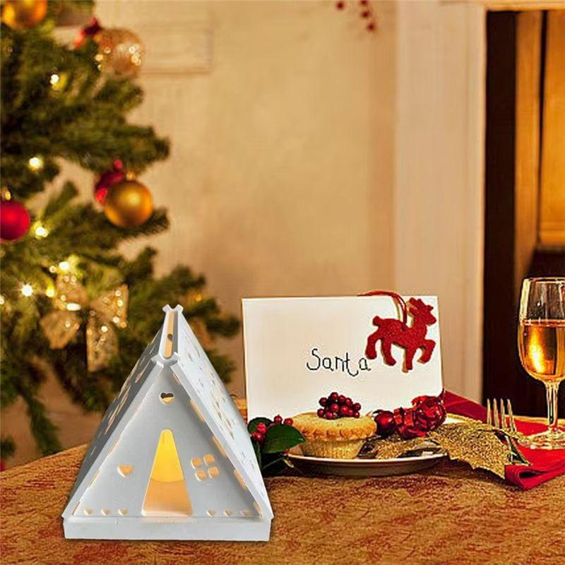 Good-Candle Holder Molds Silicone Hollow Stars And Moon House Decor Silicone Mold Camping Tent Candlestick Mold Aromatherapy