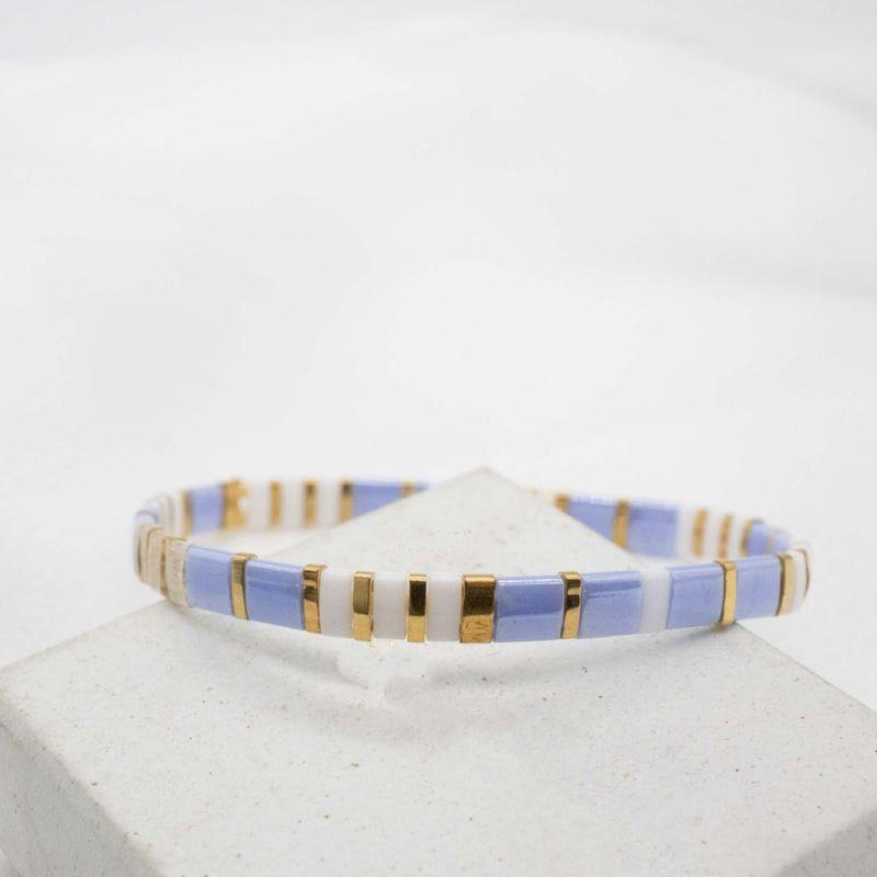 Mlgm Personalized Japanese Tila Bead Handmade Bracelet Ins European and American Bohemian Style Simple and Unique Niche Bracelet
