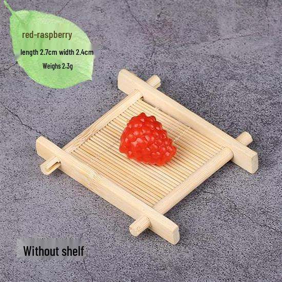 White Bionic Strawberry Fake Fruit Photography Prop - Plastic Decoration Toy