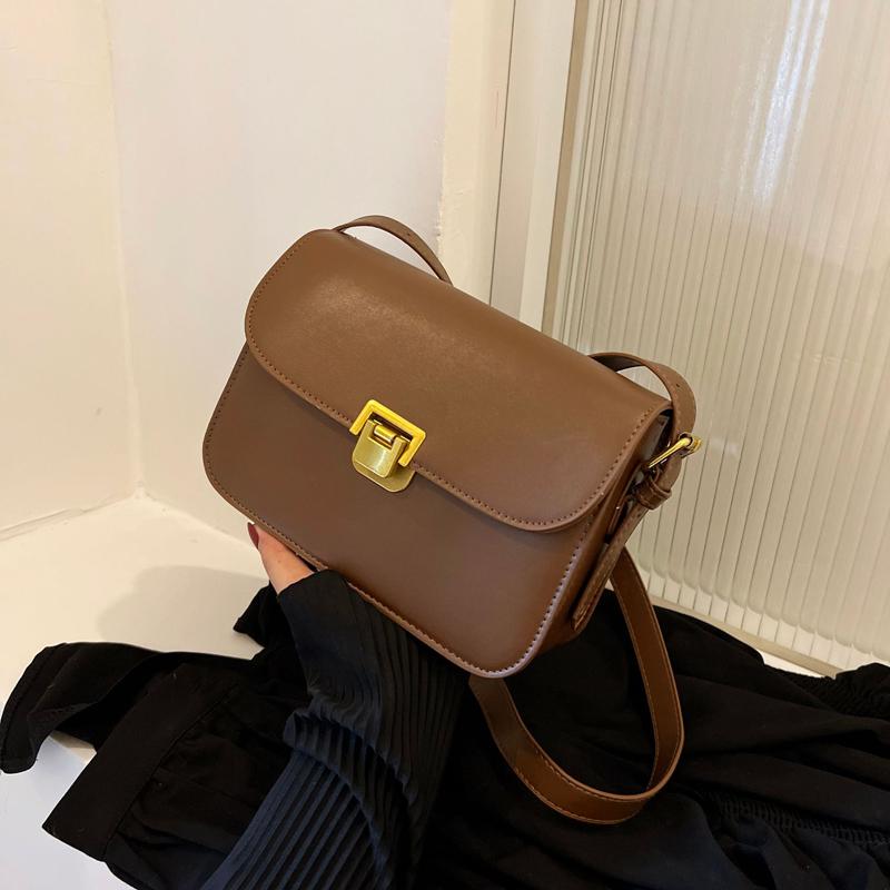 

Retro Western Style Single Shoulder Small Square Bag PU Leather Fashion Women s Crossbody Bag 22cmX15cmX5.5cm