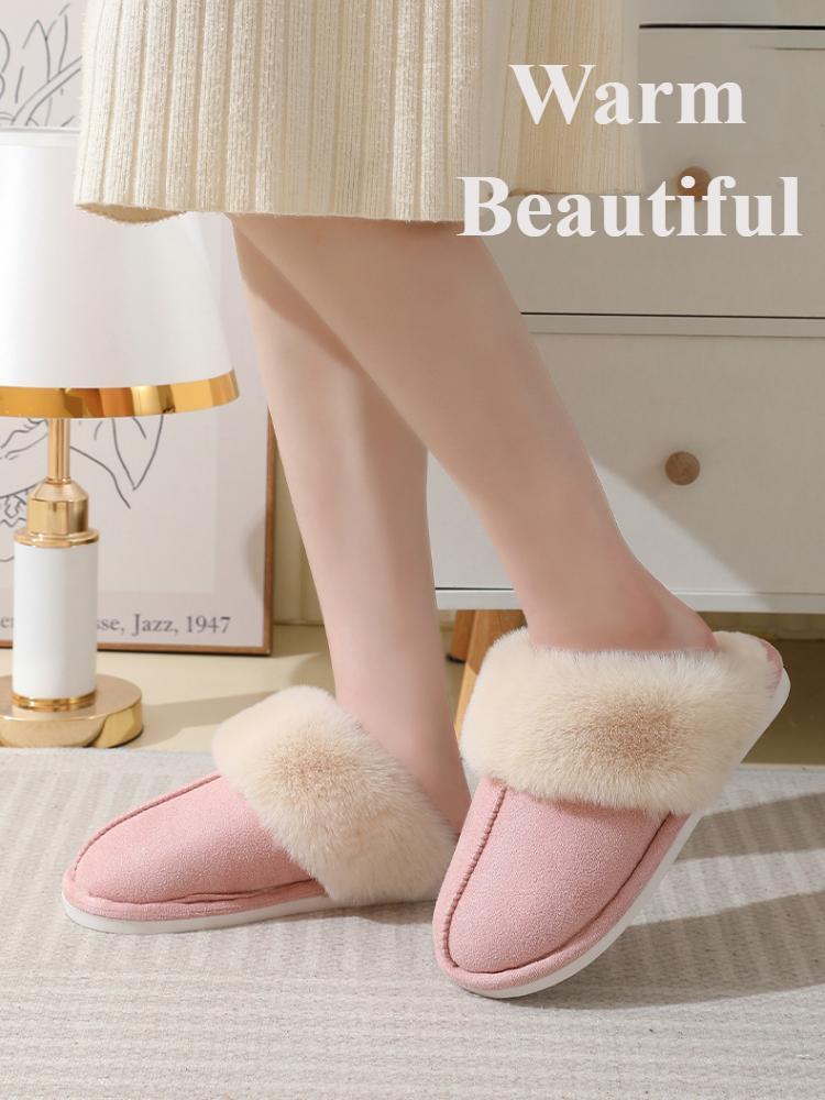 Woolen Home Slippers, Indoor Warm Slippers, Cotton Slippers