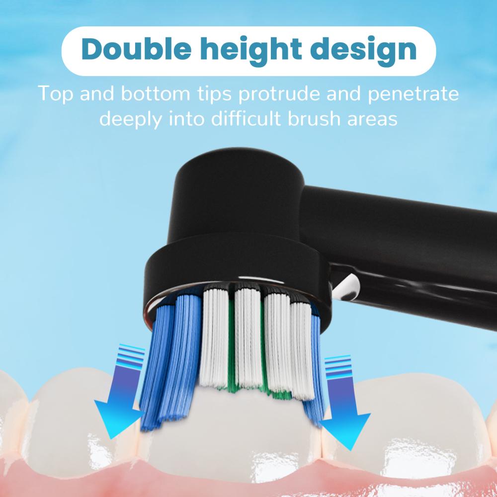 Replacement Toothbrush Heads Compatible with Oral B Braun Professional Electric Brush Heads 1000 1500 3000 6000 7000 7500 8000