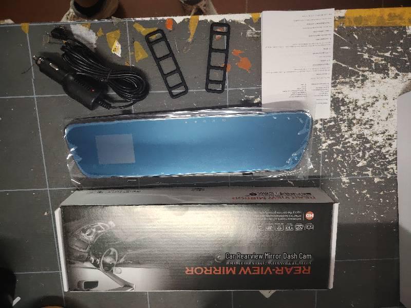 4.5-Inch WiFi Rearview Mirror Dash Cam, HD 1080P, Dual Front and Rear Recording