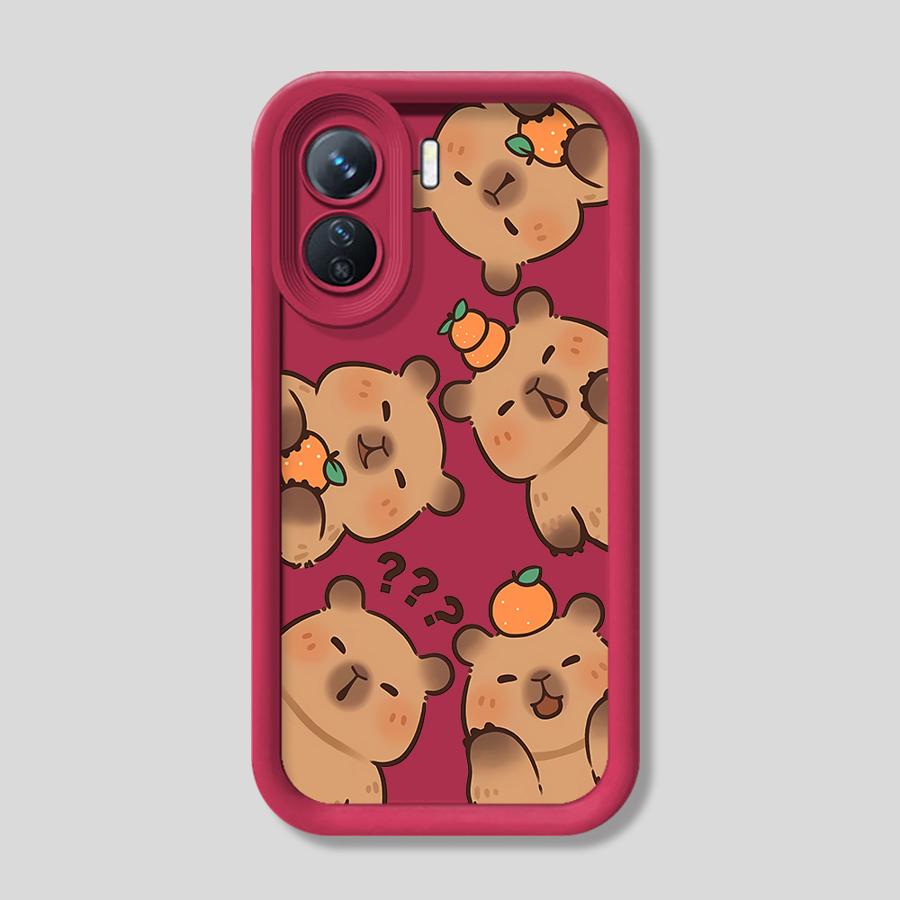 Soft Cover Phone Case for Xiaomi Redmi 12C 14C 10C 13C 9C 9T 10A 9A A2 A1 + A3 Cartoon Cute Capybara