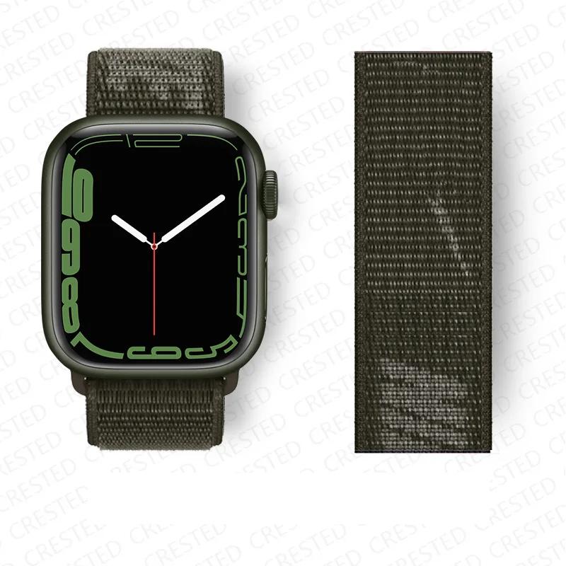 2025 Nylon Loop Strap for Apple Watch Band 44mm 40mm 49mm 45mm 41mm 38mm Bracelet  iWatch Series Ultra 2 9 8 3 4 5 6 Se 7 Band