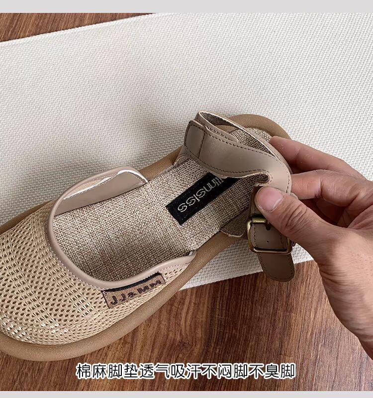 Fashion Woman Baotou Slippers 2024 Summer Slippers for Women Casual Shoes Flat Bottom Breathable Sandals Comfortable Outdoor Beach Shoes