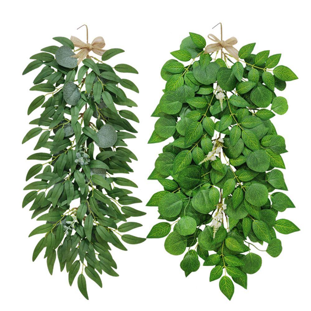 

Украшения для свадьбы, листья глицинии, настенное искусственное растение, эвкалипт, искусственная ивовая лоза