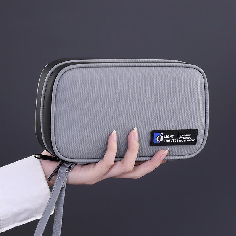 Portable Small Accessories Data Bag Waterproof USB Drive Data Cable Storage Pouch Travel Business Trip Organizer Zipper Bags