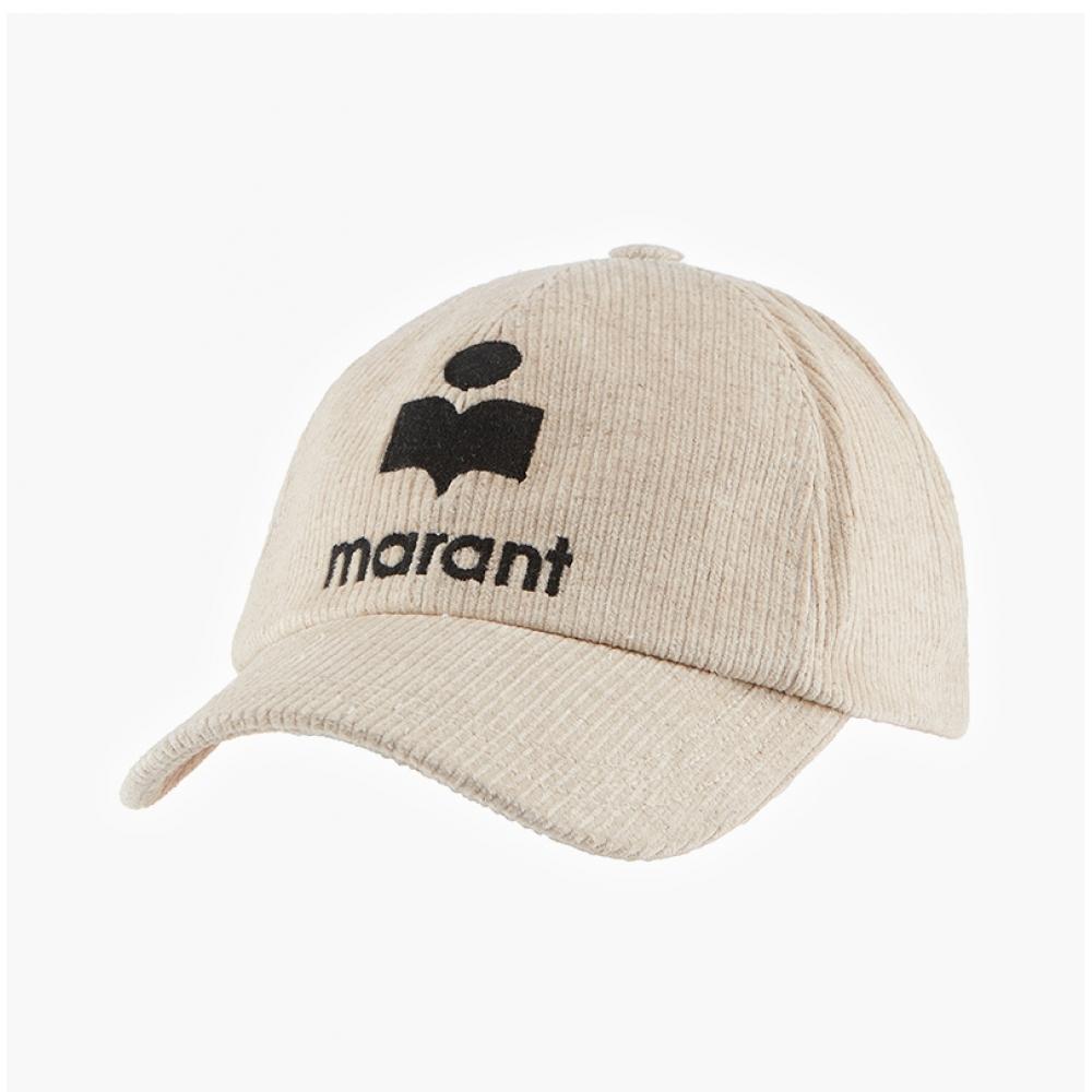 Isabelle Marant Cq001xhb A3c08j 90be Tyron Tyron Logo Embroidery Corduroy Ball Cap