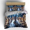 "Chess Game Decorative Set" Soft Skin-Friendly Bedding Set Includes 1 Duvet Cover And 2 Pillowcase Gift