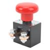 Emergency Stop Push Button Switch IP67 Waterproof 220‑250A 12‑220V 50mm Mouting Hole for Vehicles Forklifts