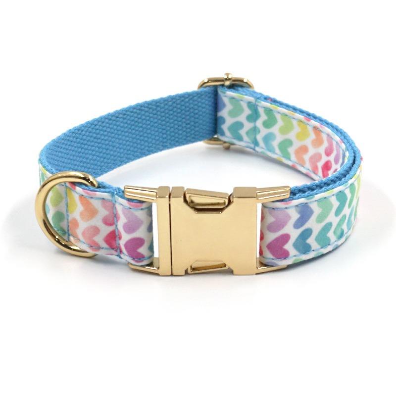 Cute Printed Pet Dog Collar Laser Engraved Dog Collar