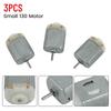 3pcs 130 Small DC Motors 3-5V For Electric Toys Small Appliances Auto Parts And DIY Fan Projects With Metal Coil