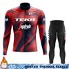 TEKR Man Cycling Maillot Winter Thermal Fleece Clothing Bicycle Clothes Jersey Men 2026 Bib Road Jackets Set Sportswear Cycle