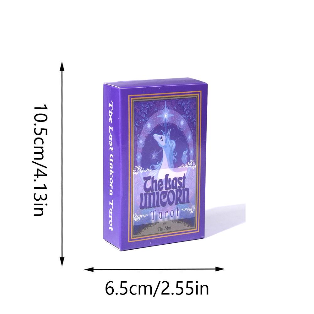 The Last Unicorn Tarot Cards A 78 Deck Oracle English Visions Divination Edition Borad Playing Games